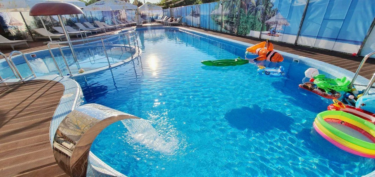 Pool and saunas